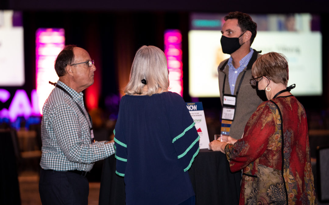 Attendees gather at one of the networking events during the 2021 CAI Annual Conference and Exposition: Community NOW in Las Vegas.