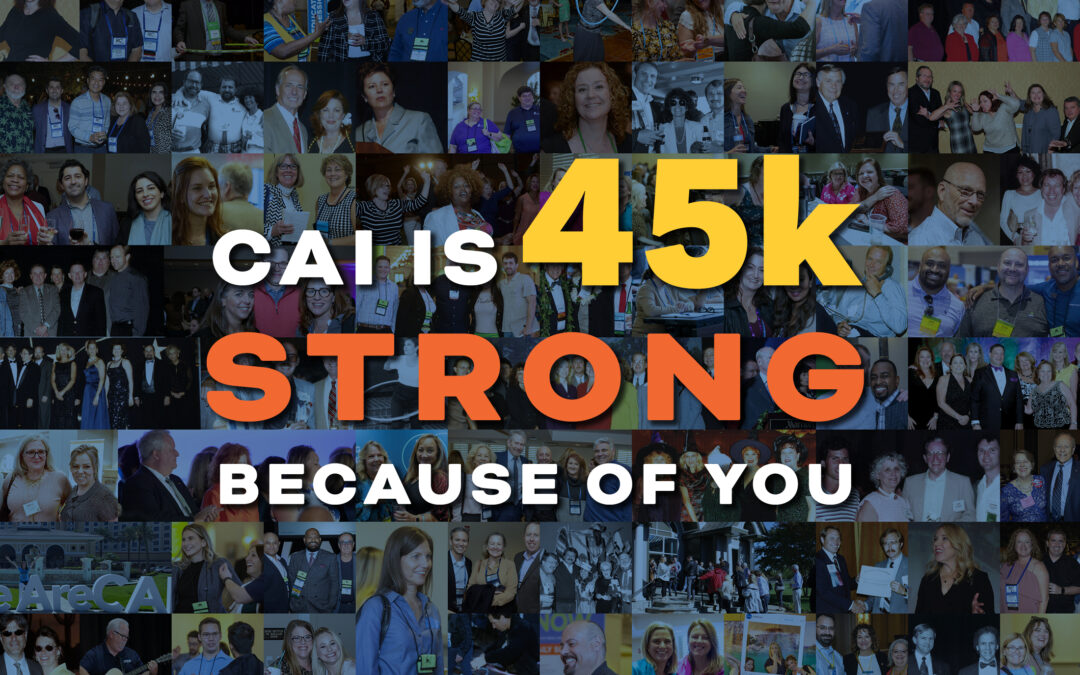 Member milestone: CAI surpasses 45,000